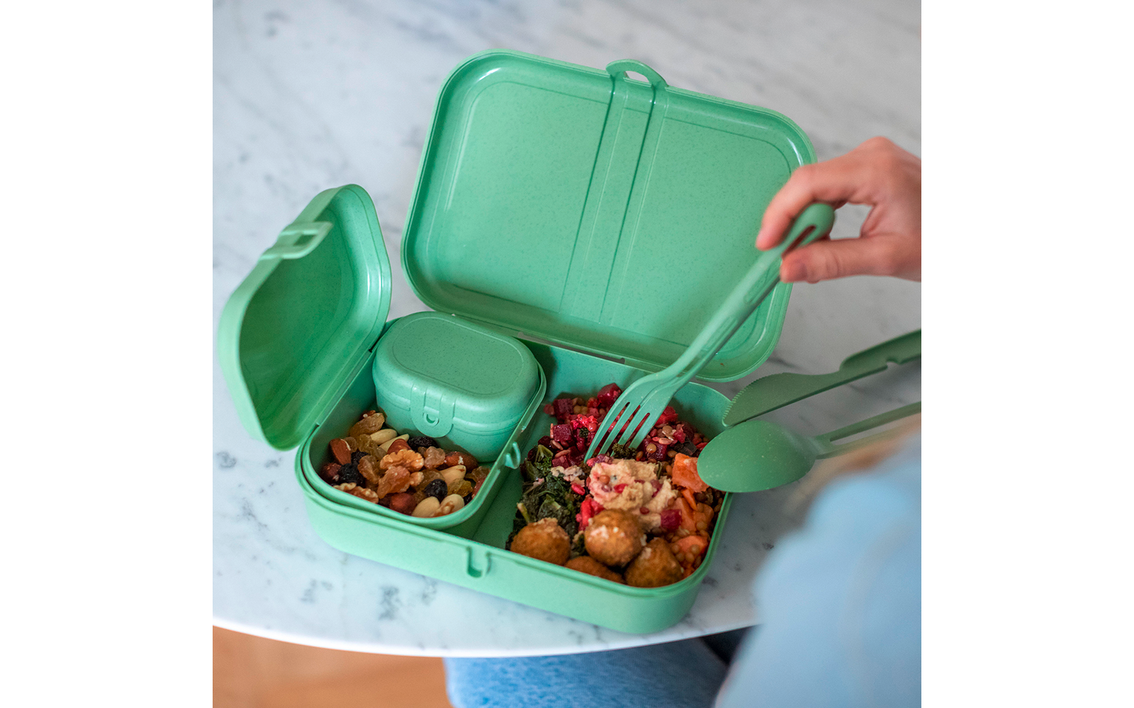 Produktbild Koziol Pascal Ready Lunchbox Set mit Besteck 4 teilig 1