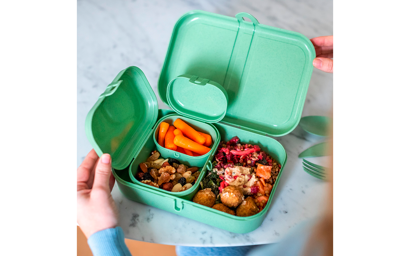Produktbild Koziol Pascal Ready Lunchbox Set mit Besteck 4 teilig 1