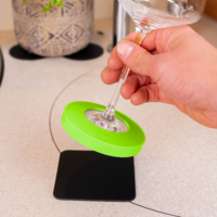 Silwy Magnet-Kondom f&uuml;r Stielgl&auml;ser LIME inkl. Pad