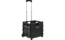 303086 - Chariot de courses Keeeper Olli, 45 litres, pliable, jusqu'à 25 kg, noir