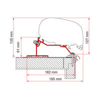 Adaptateur d&rsquo;auvent Caravan Roof pour F80 / F65, 425 cm Fiamma