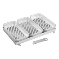 Enders Edelstahl Pfanne und K&ouml;rbe Set 4-teilig f&uuml;r Gasgrill Urban II und Explorer II