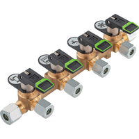 Blocco di distribuzione lungo GOK KSV-AB4 PS16bar RVS8 x 4xRVS8 x RVS8 ML+DL SV