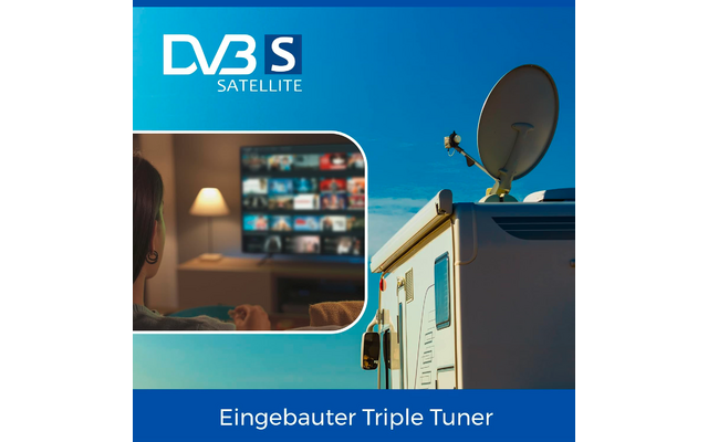 Product afbeelding Cello CTrav Smart Tizen OS Camping LED TV mit Triple Tuner, WLAN, Bluetooth, 12/24/230 V 1