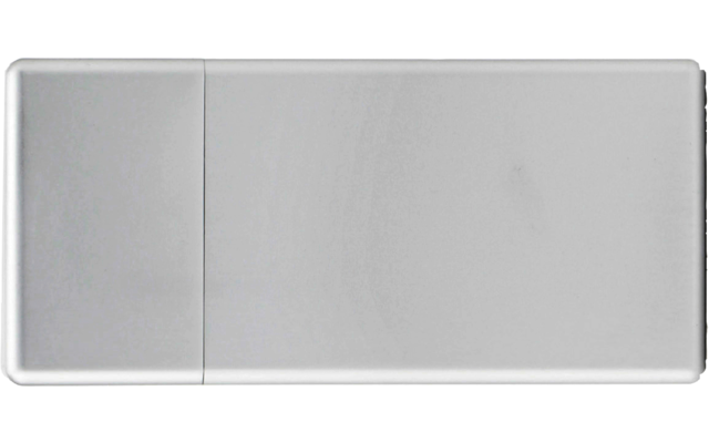 Origin Outdoors travel ashtray square 7.5 cm x 3.6 cm silver