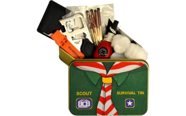 BCB CK010B Scout Survival Tin Überlebensdose 18-teilig