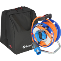 Brennenstuhl kabelhaspelset in zak Garant met CEE hoekkoppeling en aardingscontact combinatiemof 20 meter