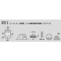 High Peak Kite 3 tunneltent