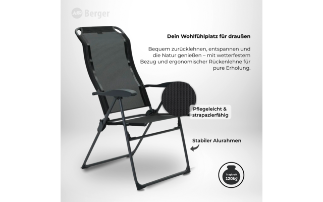 Image du produit Berger Iseo Comfort Fauteuil pliable 1