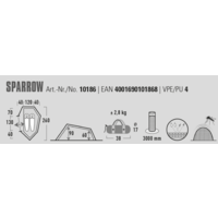High Peak Tunnel Tent Sparrow 2