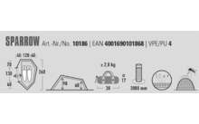 305170 - High Peak Sparrow Tunnelzelt 2 Personen