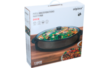 305561 - Alpina Partypfanne Ø 40 cm 1500 W mit Glasdeckel