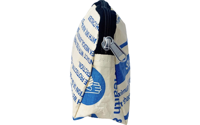 Beadbags trousse de toilette en sac de riz recyclé bleu
