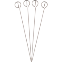 Metaltex Schaschlikspie&szlig;e aus Edelstahl 4 St&uuml;ck 22 cm 