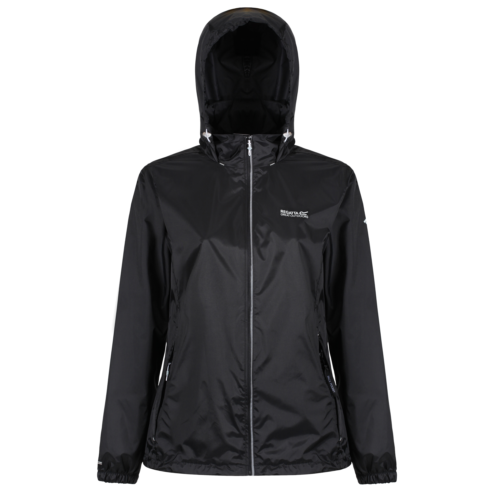 Regatta Corinne IV Wasserdichte, Atmungsaktive Shell-Jacke Mit Verborgener Kapuze Und Reißverschlusstaschen