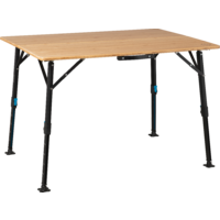 Defa BLS Campingtisch Bambus h&ouml;henverstellbar 100 x 72 cm