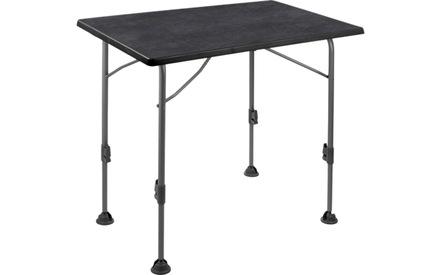Brunner Linear Table de camping noire 100 x 68 x H63/83 cm