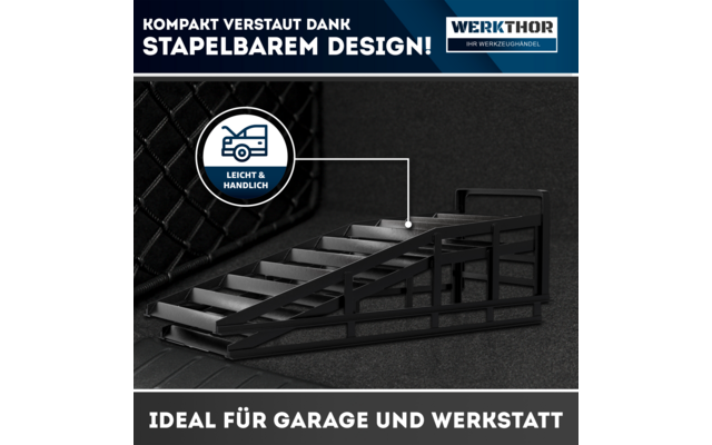 Produktbild Werkthor KFZ Auffahrrampen Set bis 3 Tonnen  1