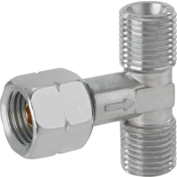 Valvola di derivazione doppia GOK G1/4LH UEM (St) x G1/4LH-KN (2x)