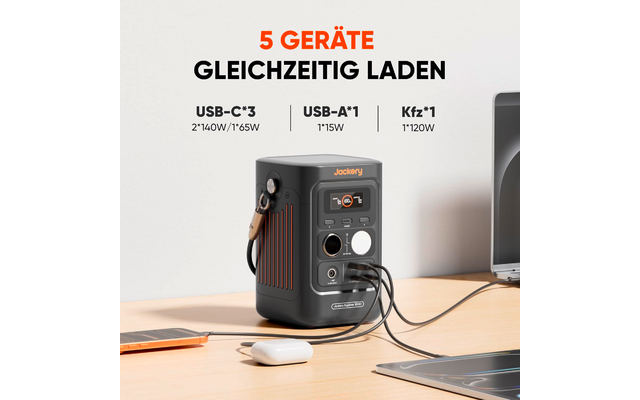 Produktbild Jackery Explorer 300D tragbare Powerstation 288 Wh / 300 W 1
