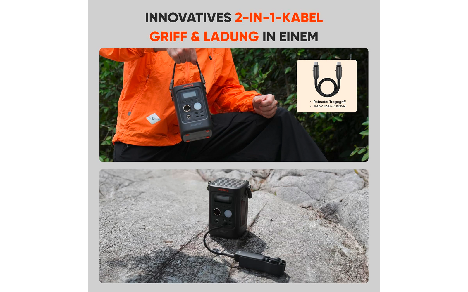 Produktbild Jackery Explorer 300D tragbare Powerstation 288 Wh / 300 W 1