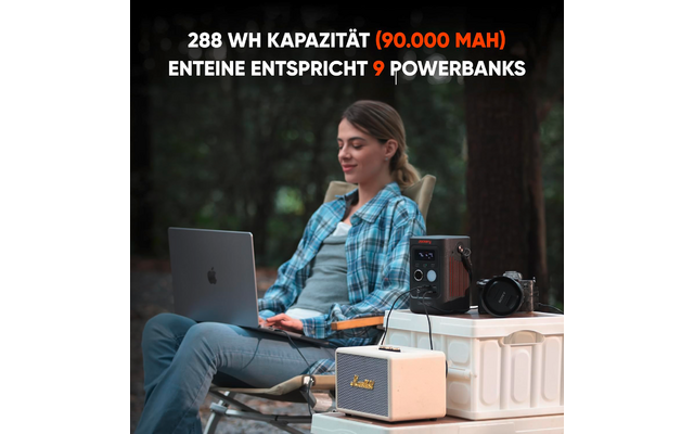 Produktbild Jackery Explorer 300D tragbare Powerstation 288 Wh / 300 W 1