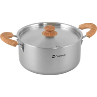 Outwell Feast Aluminiumtopf mit Keramikbeschichtung 3 Liter beige Griffe