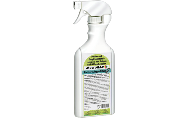 MultiMan Tappezzeria e Tappeti Clean 500 Detergente Pompa Spray Bottiglia da 0,5 litri