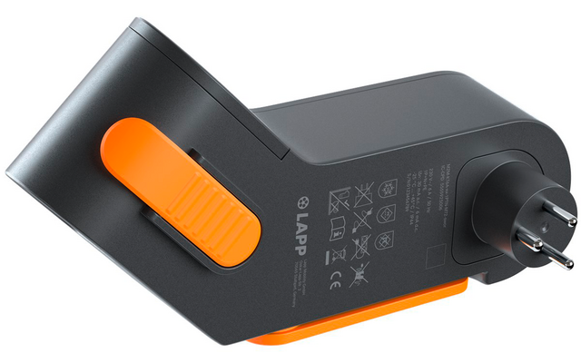 Immagine del prodotto Lapp Mobility Dock D&auml;nemark Ladeger&auml;t f&uuml;r Elektrofahrzeug Typ 2 Mode 2 / 1-phasig 6 A bis 1,4 kW 1