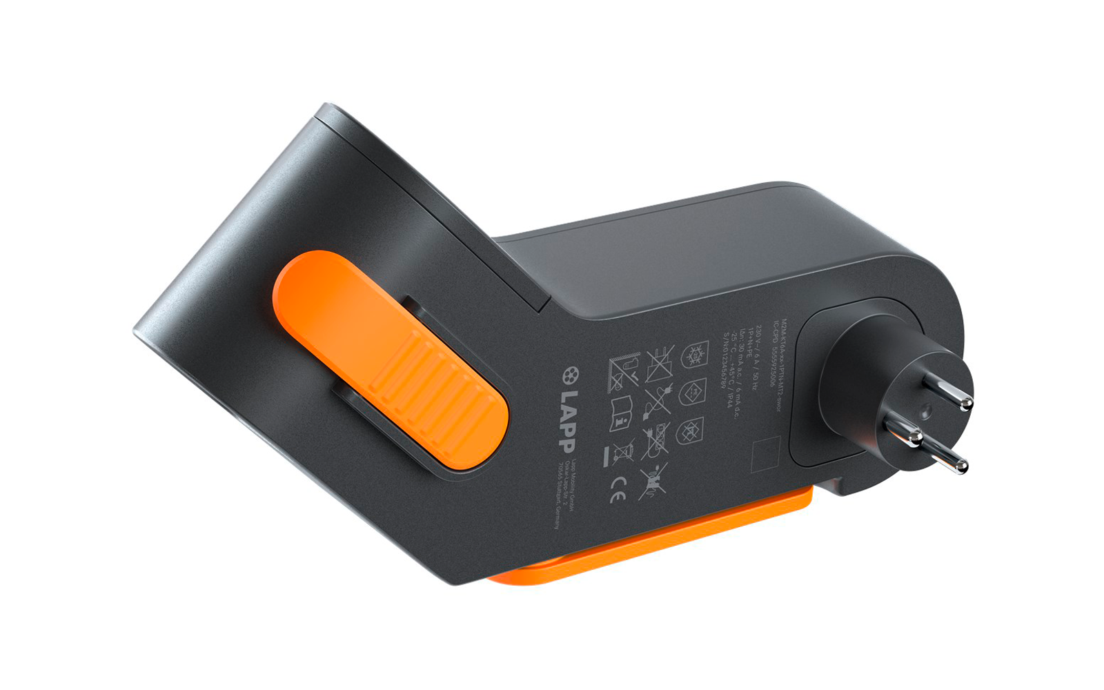 Immagine del prodotto Lapp Mobility Dock D&auml;nemark Ladeger&auml;t f&uuml;r Elektrofahrzeug Typ 2 Mode 2 / 1-phasig 6 A bis 1,4 kW 1