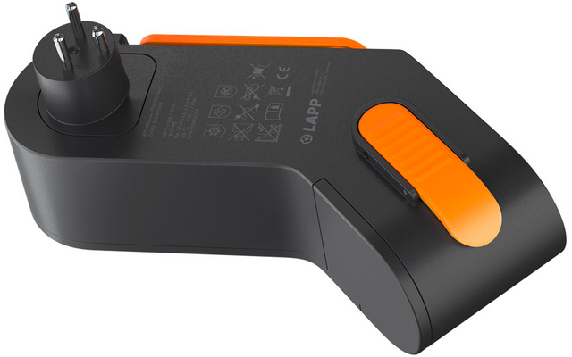 Immagine del prodotto Lapp Mobility Dock D&auml;nemark Ladeger&auml;t f&uuml;r Elektrofahrzeug Typ 2 Mode 2 / 1-phasig 6 A bis 1,4 kW 1