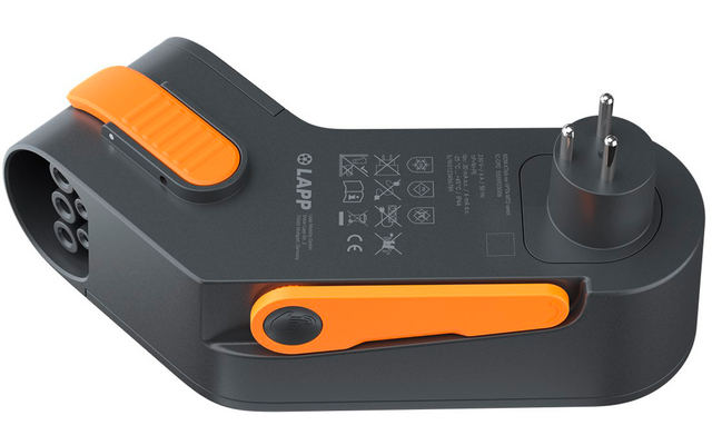 Immagine del prodotto Lapp Mobility Dock D&auml;nemark Ladeger&auml;t f&uuml;r Elektrofahrzeug Typ 2 Mode 2 / 1-phasig 6 A bis 1,4 kW 1