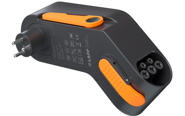 Immagine del prodotto Lapp Mobility Dock D&auml;nemark Ladeger&auml;t f&uuml;r Elektrofahrzeug Typ 2 Mode 2 / 1-phasig 6 A bis 1,4 kW 1