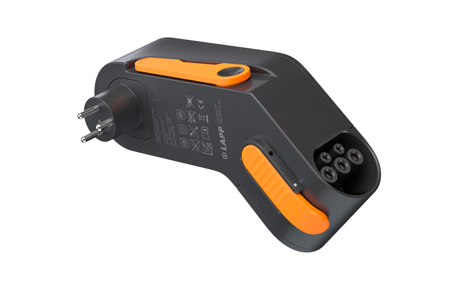 Immagine del prodotto Lapp Mobility Dock D&auml;nemark Ladeger&auml;t f&uuml;r Elektrofahrzeug Typ 2 Mode 2 / 1-phasig 6 A bis 1,4 kW 1
