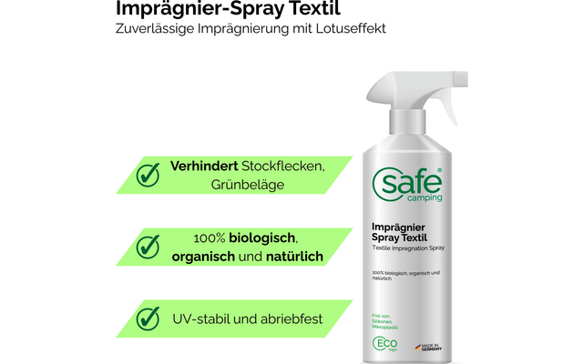 Produktbild Safe Camping Impr&auml;gnier-Spray Textil Impr&auml;gnierspray wetterbest&auml;ndig 1
