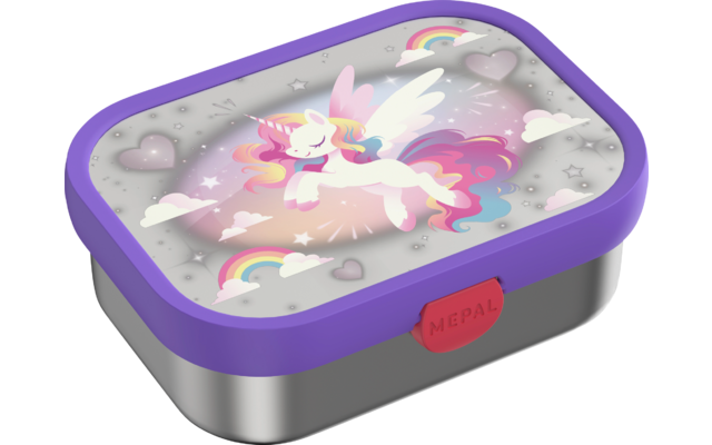 Produktbild Mepal Campus Brotdose Edelstahl mit Bento-Einsatz und Gabel 750 ml 1