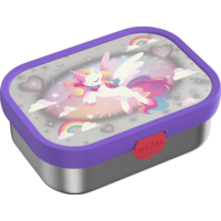 Mepal Campus bo&icirc;te &agrave; go&ucirc;ter en inox avec insert bento et fourchette 750 ml Unicorn Glow