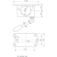 AL-KO Klemmschelle St&uuml;tzrohr &Oslash; 48 mm Klappknebel