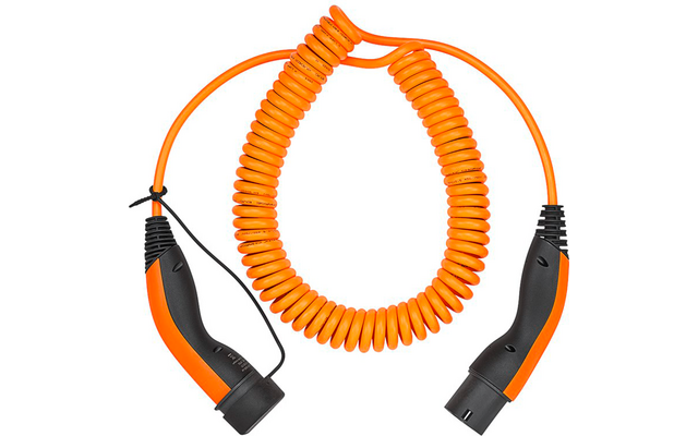 Produktbild Lapp Spiral Ladekabel Typ 2 Mode 3 / 3-phasig 20 A bis 11 kW 5 Meter orange 1