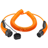 Kleines Produktbild Lapp Spiral Ladekabel Typ 2 Mode 3 / 3-phasig 20 A bis 11 kW 5 Meter orange 1