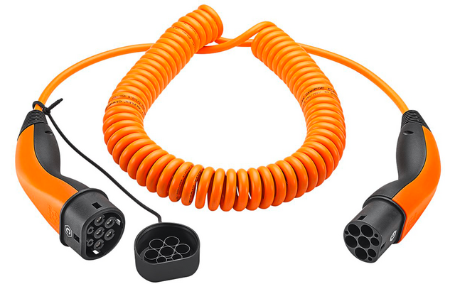 Produktbild Lapp Spiral Ladekabel Typ 2 Mode 3 / 3-phasig 20 A bis 11 kW 5 Meter orange 1