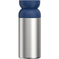 Mepal Ellipse thermo koffiebeker van gerecycled roestvrij staal en lekvrij 350 ml levendig blauw