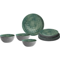 Brunner Midday Venetian Geschirr-Set  12-tlg. sea green für 4 Personen