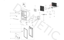313993 - Dometic-koelelement, geschikt voor onder andere koelboxen / Hipro Evolution / Alpha / Cruise Line-minibars. Onderdeelnummer 4472003948