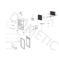 Dometic-koelelement, geschikt voor onder andere koelboxen / Hipro Evolution / Alpha / Cruise Line-minibars. Onderdeelnummer 4472003948