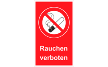 Schütz Panneau routier interdiction de fumer 250 x 150 x 0,7 mm