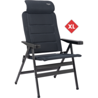 Crespo AP/238-ADC-86 campingstoel extra breed met 7-voudig verstelbare rugleuning / verstelbare hoofdsteun / tot 200 kg grijs