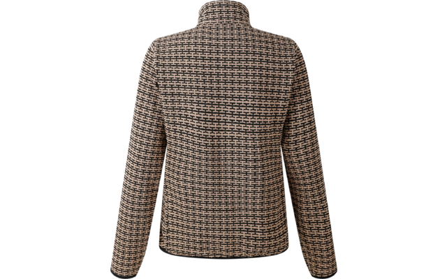 Brauner und schwarzer karierten Blazer von hinten