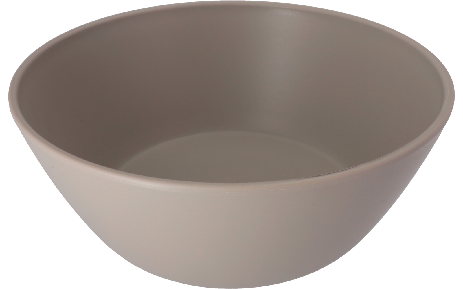 Bol en plastique gris vide