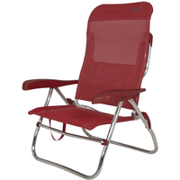 Crespo AL/223 Klassieke strandstoel/ligstoel rood